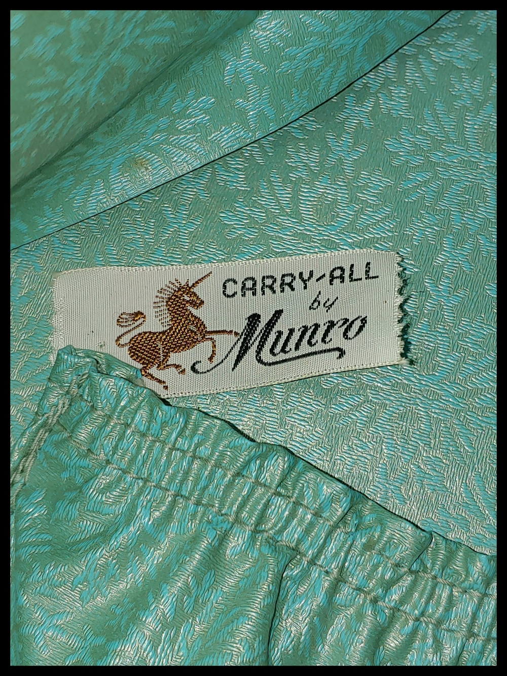 Vintage Munro Carry-All Tapestry Hat/Wig Travel Case - Picture 11 of 14
